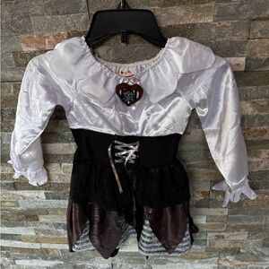 Girls pirate costume size 4-6 size small